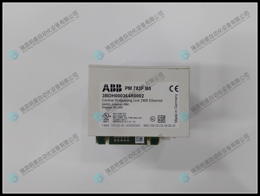 ABB 3BDH000364R0002 PM783FB0數(shù)字輸入/輸出模塊