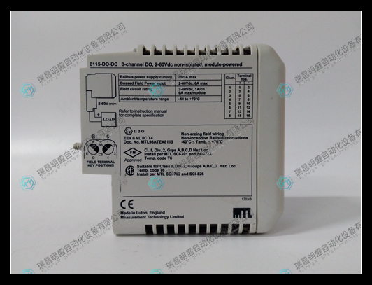 GE 8115-DO-DC通道模塊
