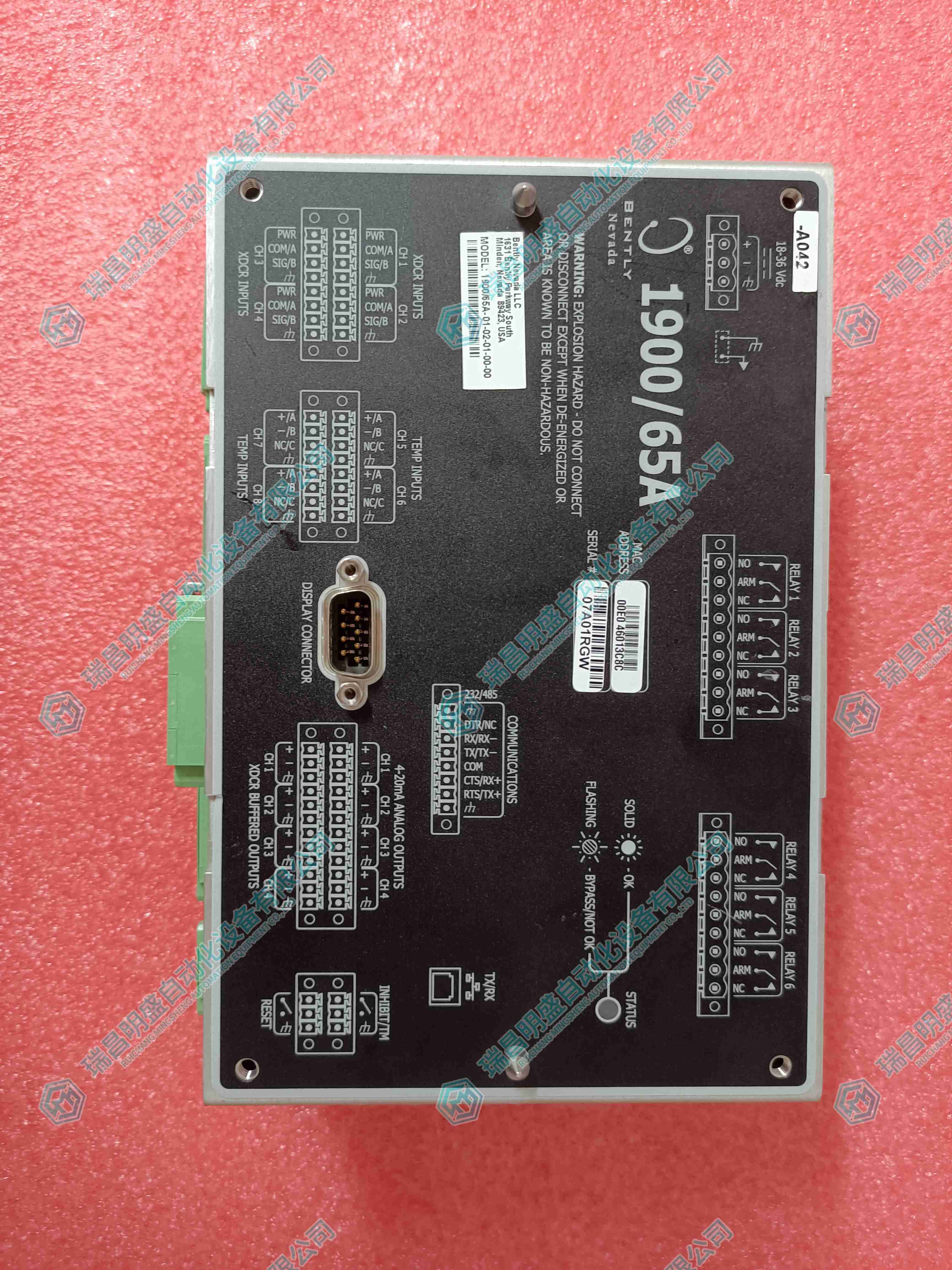 Bently  1900/65A-01-02-01-00-00  電源模塊