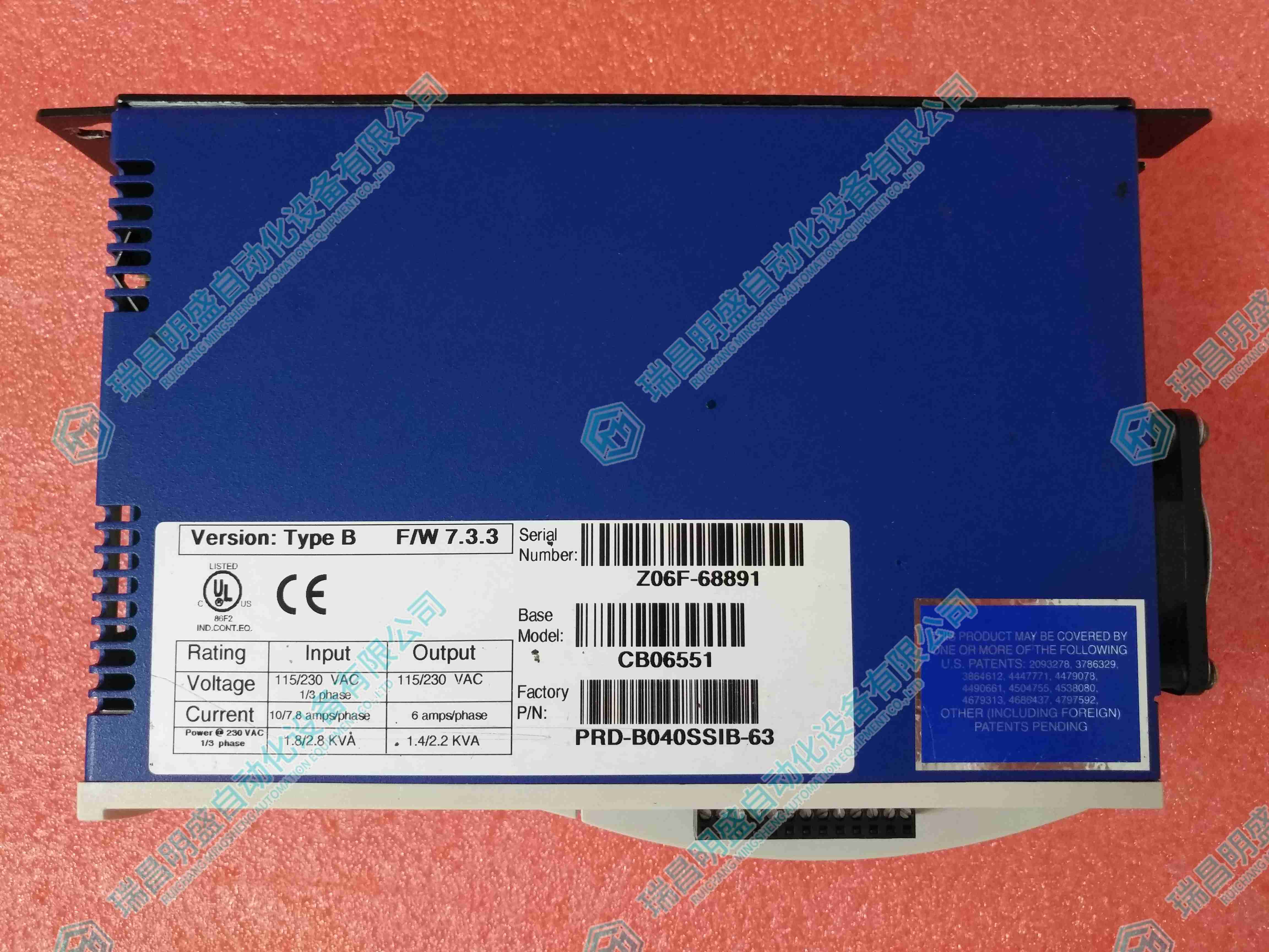 KOLLMORGEN CB06551 PRD-B040SSIB-63 伺服驅(qū)動器